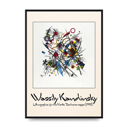 Wassily Kandinsky Lithographie Fur Die Vierte Bauhausmappe 1922 Art For The Home - A2 framed