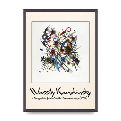 Wassily Kandinsky Lithographie Fur Die Vierte Bauhausmappe 1922 Art For The Home - A2 framed