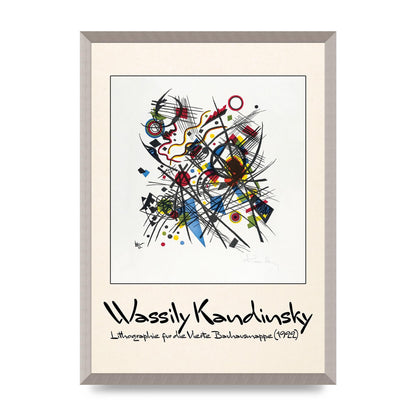 Wassily Kandinsky Lithographie Fur Die Vierte Bauhausmappe 1922 Art For The Home - A2 framed