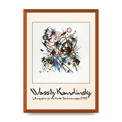Wassily Kandinsky Lithographie Fur Die Vierte Bauhausmappe 1922 Art For The Home - A2 framed