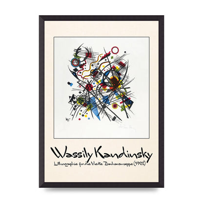 Wassily Kandinsky Lithographie Fur Die Vierte Bauhausmappe 1922 Art For The Home - A2 framed