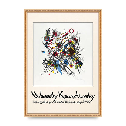 Wassily Kandinsky Lithographie Fur Die Vierte Bauhausmappe 1922 Art For The Home - A2 framed