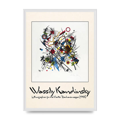 Wassily Kandinsky Lithographie Fur Die Vierte Bauhausmappe 1922 Art For The Home - A2 framed