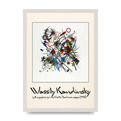 Wassily Kandinsky Lithographie Fur Die Vierte Bauhausmappe 1922 Art For The Home - A3 framed