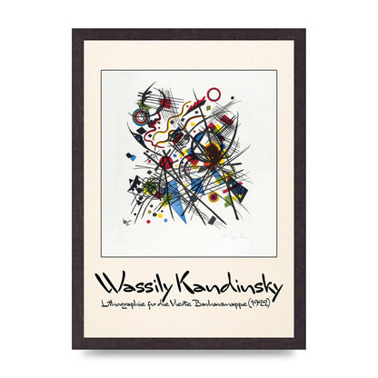 Wassily Kandinsky Lithographie Fur Die Vierte Bauhausmappe 1922 Art For The Home - A3 framed