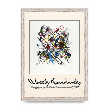 Wassily Kandinsky Lithographie Fur Die Vierte Bauhausmappe 1922 Art For The Home - A3 framed