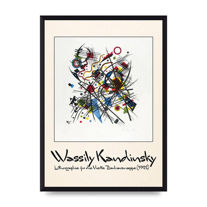 Wassily Kandinsky Lithographie Fur Die Vierte Bauhausmappe 1922 Art For The Home - A3 framed