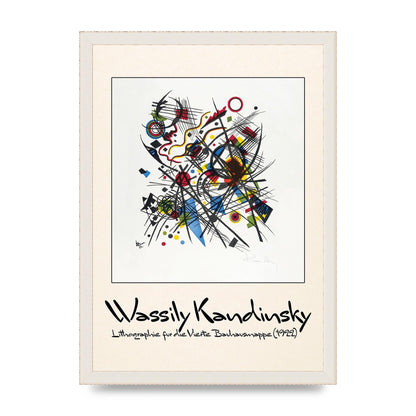 Wassily Kandinsky Lithographie Fur Die Vierte Bauhausmappe 1922 Art For The Home - A3 framed