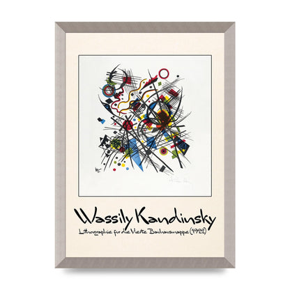 Wassily Kandinsky Lithographie Fur Die Vierte Bauhausmappe 1922 Art For The Home - A3 framed
