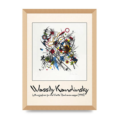 Wassily Kandinsky Lithographie Fur Die Vierte Bauhausmappe 1922 Art For The Home - A3 framed