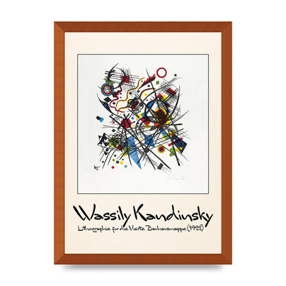 Wassily Kandinsky Lithographie Fur Die Vierte Bauhausmappe 1922 Art For The Home - A3 framed