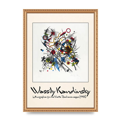 Wassily Kandinsky Lithographie Fur Die Vierte Bauhausmappe 1922 Art For The Home - A3 framed