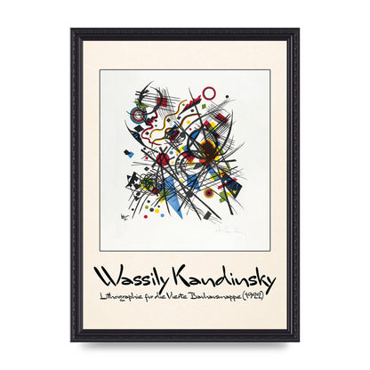 Wassily Kandinsky Lithographie Fur Die Vierte Bauhausmappe 1922 Art For The Home - A3 framed