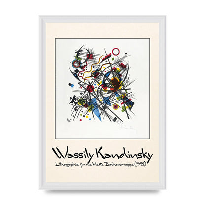 Wassily Kandinsky Lithographie Fur Die Vierte Bauhausmappe 1922 Art For The Home - A3 framed