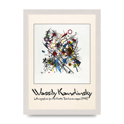 Wassily Kandinsky Lithographie Fur Die Vierte Bauhausmappe 1922 Art For The Home - A4 framed