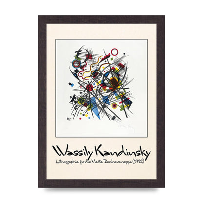 Wassily Kandinsky Lithographie Fur Die Vierte Bauhausmappe 1922 Art For The Home - A4 framed