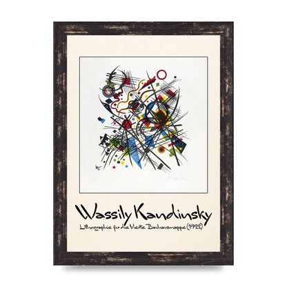 Wassily Kandinsky Lithographie Fur Die Vierte Bauhausmappe 1922 Art For The Home - A4 framed