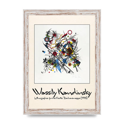 Wassily Kandinsky Lithographie Fur Die Vierte Bauhausmappe 1922 Art For The Home - A4 framed