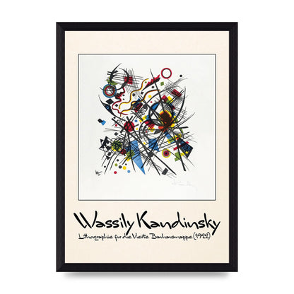 Wassily Kandinsky Lithographie Fur Die Vierte Bauhausmappe 1922 Art For The Home - A4 framed