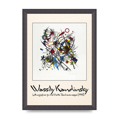 Wassily Kandinsky Lithographie Fur Die Vierte Bauhausmappe 1922 Art For The Home - A4 framed