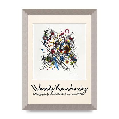 Wassily Kandinsky Lithographie Fur Die Vierte Bauhausmappe 1922 Art For The Home - A4 framed