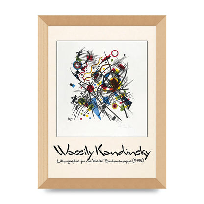 Wassily Kandinsky Lithographie Fur Die Vierte Bauhausmappe 1922 Art For The Home - A4 framed