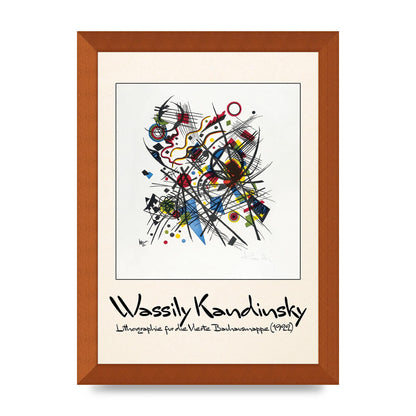 Wassily Kandinsky Lithographie Fur Die Vierte Bauhausmappe 1922 Art For The Home - A4 framed