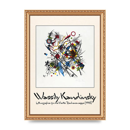 Wassily Kandinsky Lithographie Fur Die Vierte Bauhausmappe 1922 Art For The Home - A4 framed