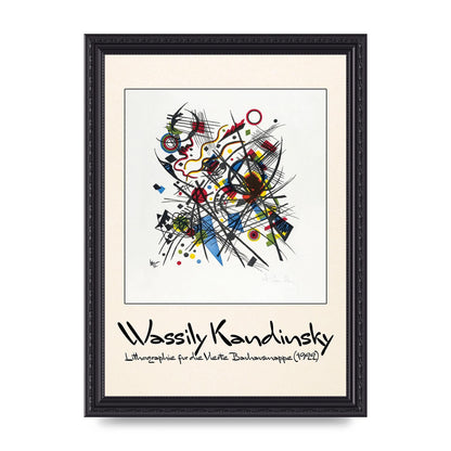 Wassily Kandinsky Lithographie Fur Die Vierte Bauhausmappe 1922 Art For The Home - A4 framed