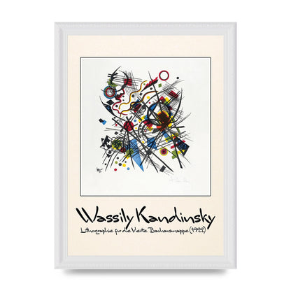 Wassily Kandinsky Lithographie Fur Die Vierte Bauhausmappe 1922 Art For The Home - A4 framed