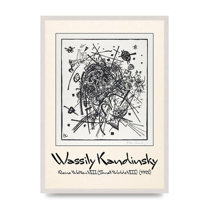 Wassily Kandinsky Kleine Welten Viii Small Worlds Viii 1922 Printed Poster - A2 framed