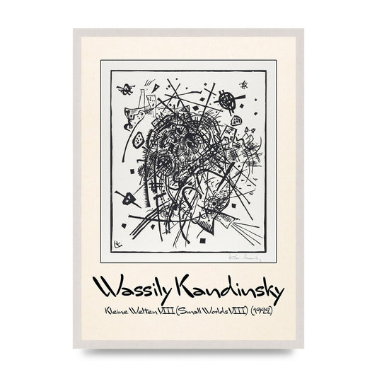 Wassily Kandinsky Kleine Welten Viii Small Worlds Viii 1922 Printed Poster - A2 framed