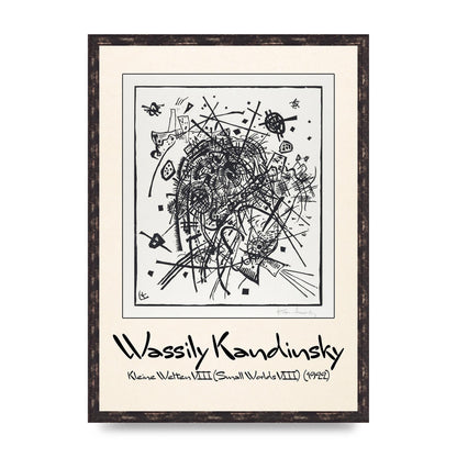 Wassily Kandinsky Kleine Welten Viii Small Worlds Viii 1922 Printed Poster - A2 framed