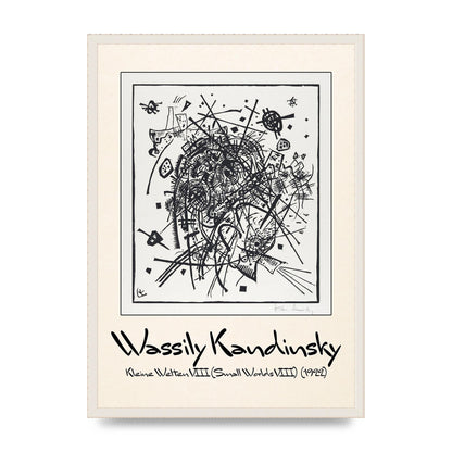 Wassily Kandinsky Kleine Welten Viii Small Worlds Viii 1922 Printed Poster - A2 framed
