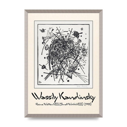 Wassily Kandinsky Kleine Welten Viii Small Worlds Viii 1922 Printed Poster - A2 framed