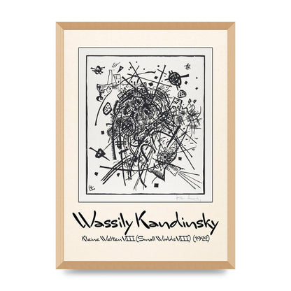 Wassily Kandinsky Kleine Welten Viii Small Worlds Viii 1922 Printed Poster - A2 framed