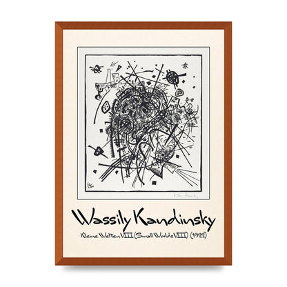 Wassily Kandinsky Kleine Welten Viii Small Worlds Viii 1922 Printed Poster - A2 framed