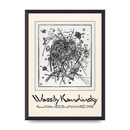 Wassily Kandinsky Kleine Welten Viii Small Worlds Viii 1922 Printed Poster - A2 framed