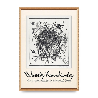 Wassily Kandinsky Kleine Welten Viii Small Worlds Viii 1922 Printed Poster - A2 framed