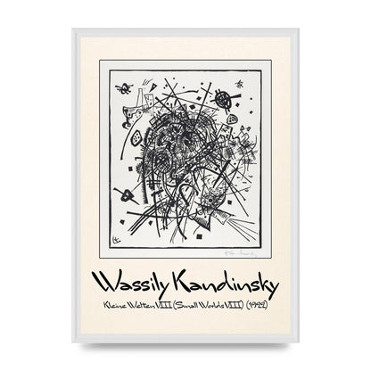 Wassily Kandinsky Kleine Welten Viii Small Worlds Viii 1922 Printed Poster - A2 framed
