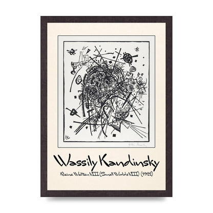 Wassily Kandinsky Kleine Welten Viii Small Worlds Viii 1922 Printed Poster - A3 framed