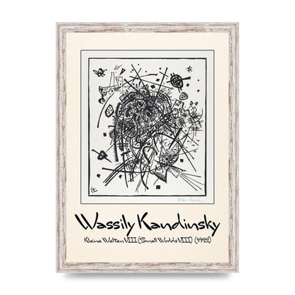 Wassily Kandinsky Kleine Welten Viii Small Worlds Viii 1922 Printed Poster - A3 framed