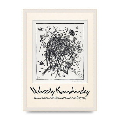 Wassily Kandinsky Kleine Welten Viii Small Worlds Viii 1922 Printed Poster - A3 framed