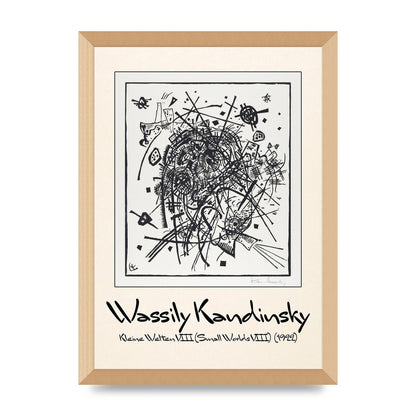Wassily Kandinsky Kleine Welten Viii Small Worlds Viii 1922 Printed Poster - A3 framed