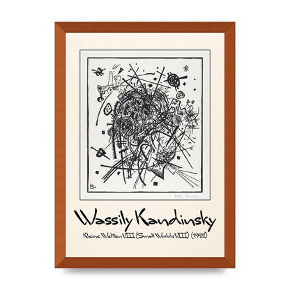 Wassily Kandinsky Kleine Welten Viii Small Worlds Viii 1922 Printed Poster - A3 framed