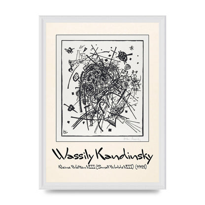 Wassily Kandinsky Kleine Welten Viii Small Worlds Viii 1922 Printed Poster - A3 framed