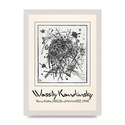 Wassily Kandinsky Kleine Welten Viii Small Worlds Viii 1922 Printed Poster - A4 framed