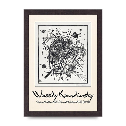 Wassily Kandinsky Kleine Welten Viii Small Worlds Viii 1922 Printed Poster - A4 framed