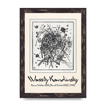 Wassily Kandinsky Kleine Welten Viii Small Worlds Viii 1922 Printed Poster - A4 framed