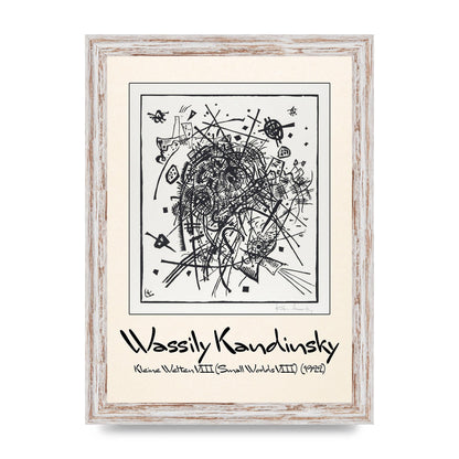 Wassily Kandinsky Kleine Welten Viii Small Worlds Viii 1922 Printed Poster - A4 framed